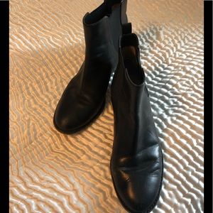 Michael Kors Black Leather Ankle Boots